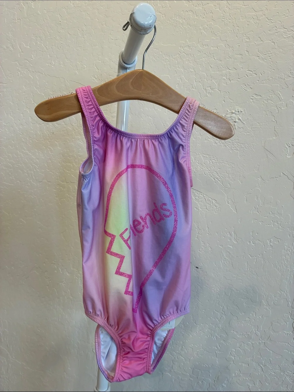 PQ Swim Girls Pink Purple Ombre One-Piece Swimsuit